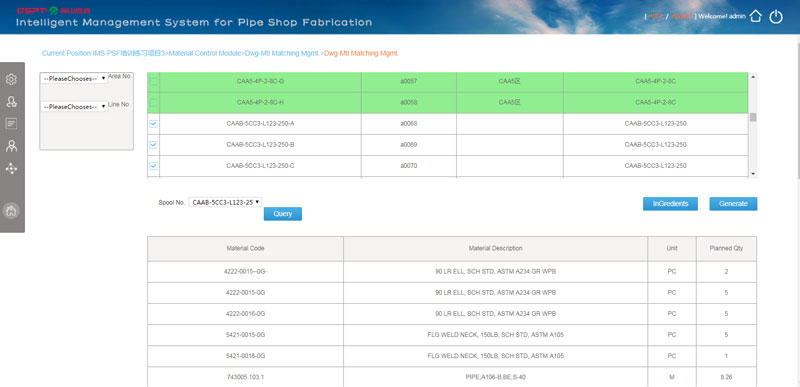 Pipe Shop FabricationIntelligent Management Software