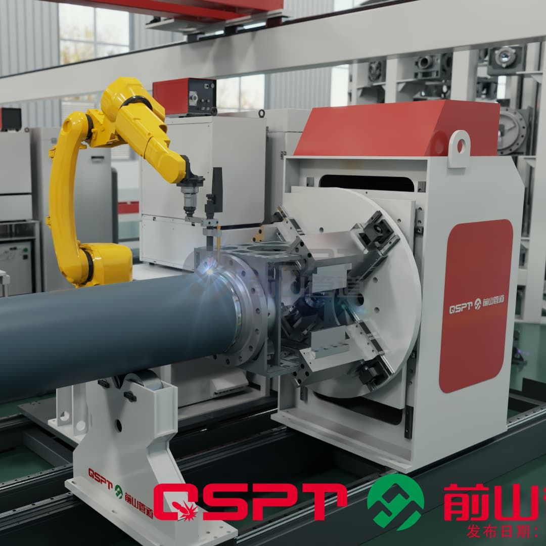 Intelligent welding seam welding system for pipe sections