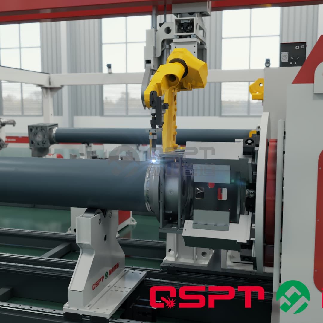 Intelligent welding seam welding system for pipe sections