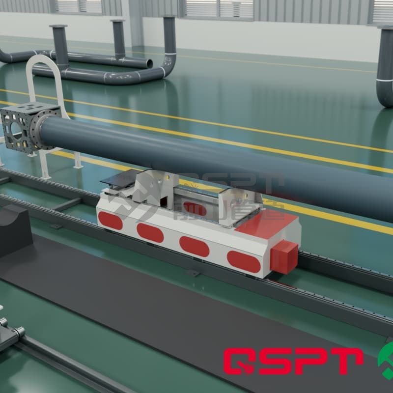 Intelligent RGV transportation system for pipeline sections